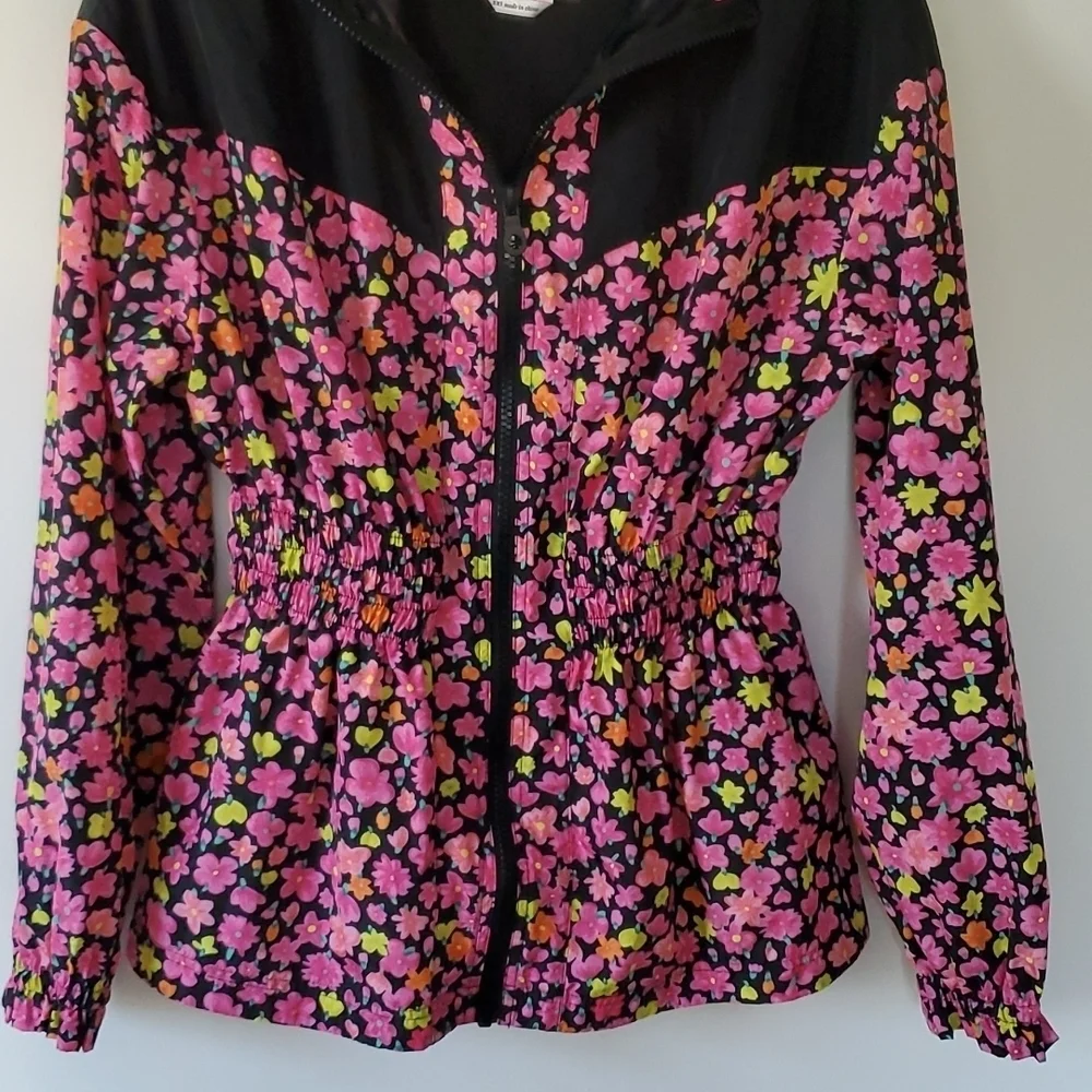 Kate Spade Marker Floral hooded anorak Jacket
